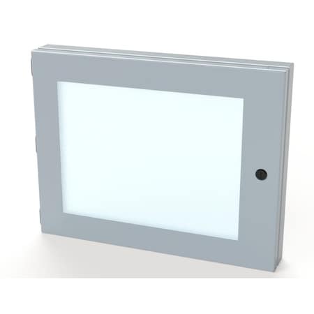 Saginaw Control & Engineering Hinged Window, 14 in. H x 18 in. W x 1-1/2 in. L, Polycarbonate SCE-HWK1418